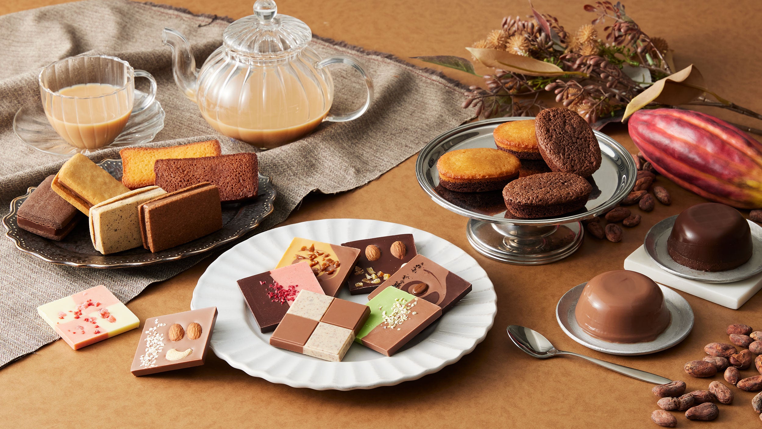 ベルギー産クーベルチュールを使用したショコラの味わいを楽しむ秋冬