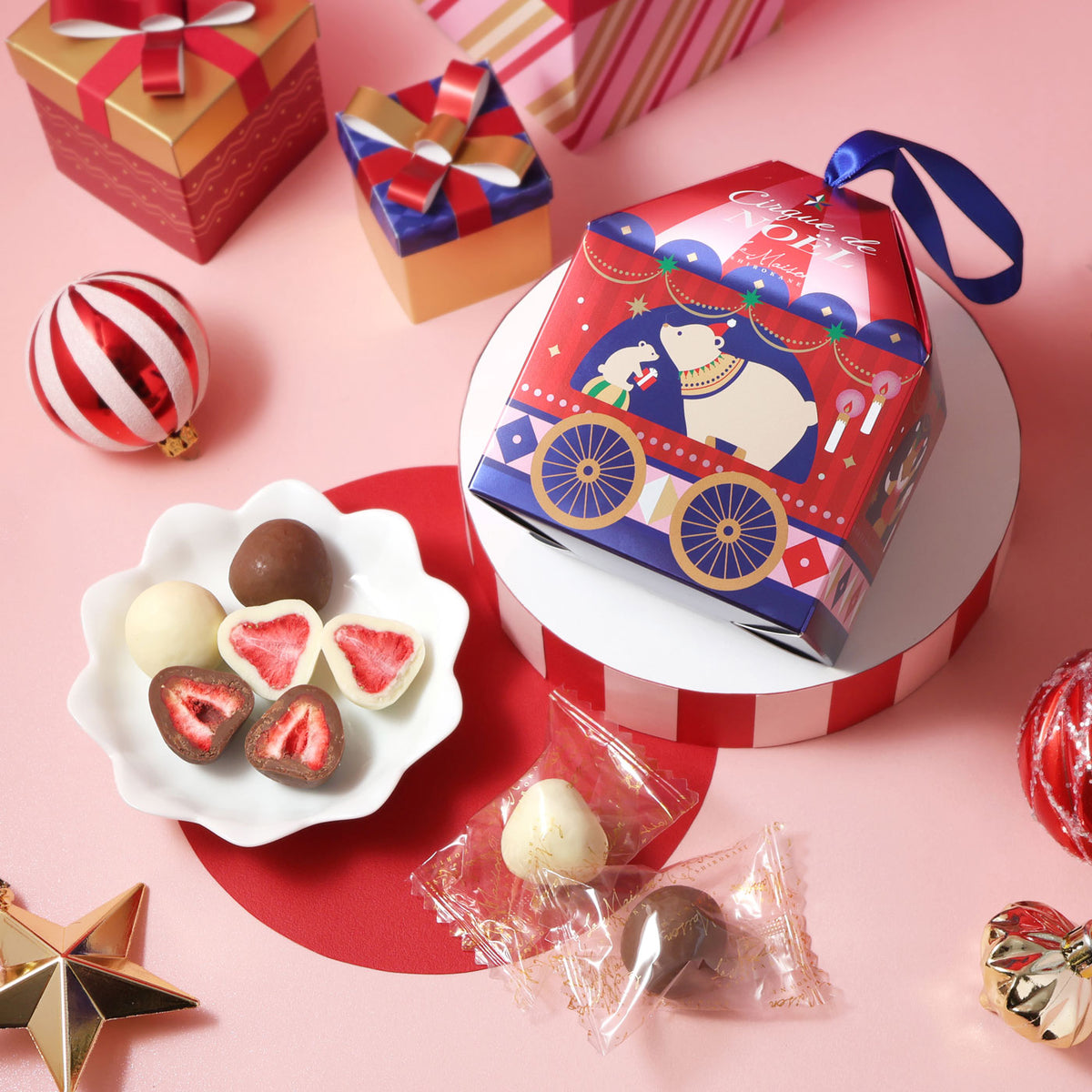 ノエルオーナメントBOX 6個入 スイーツ チョコレート ギフト