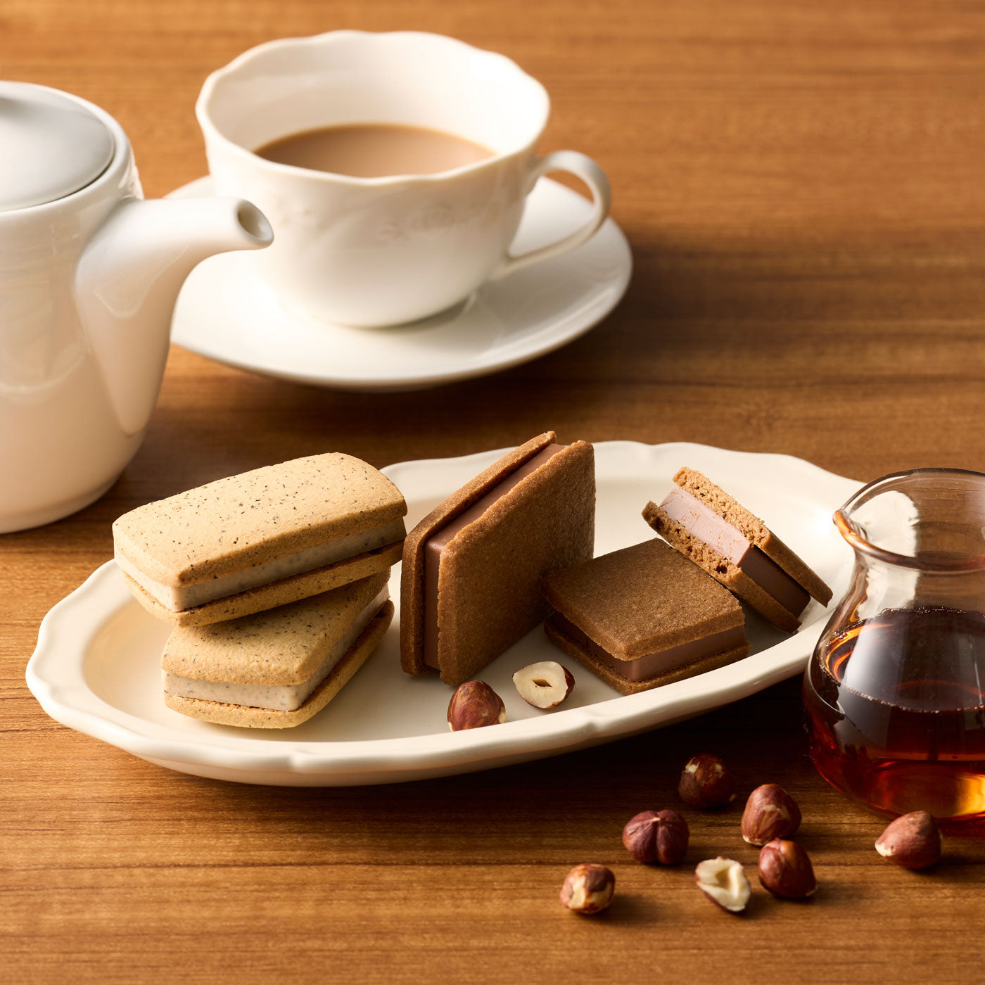 Renéルネ/エコファージレ/34(Ｓ)ホワイト／新品未使用【期間限定掲載】 季節のショコラサンド 5個入 チョコレート 洋菓子 スイーツ 季節限定